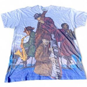 SICK Vintage AOP Smithsonian Institution Jazz Band Graphic Tee XL